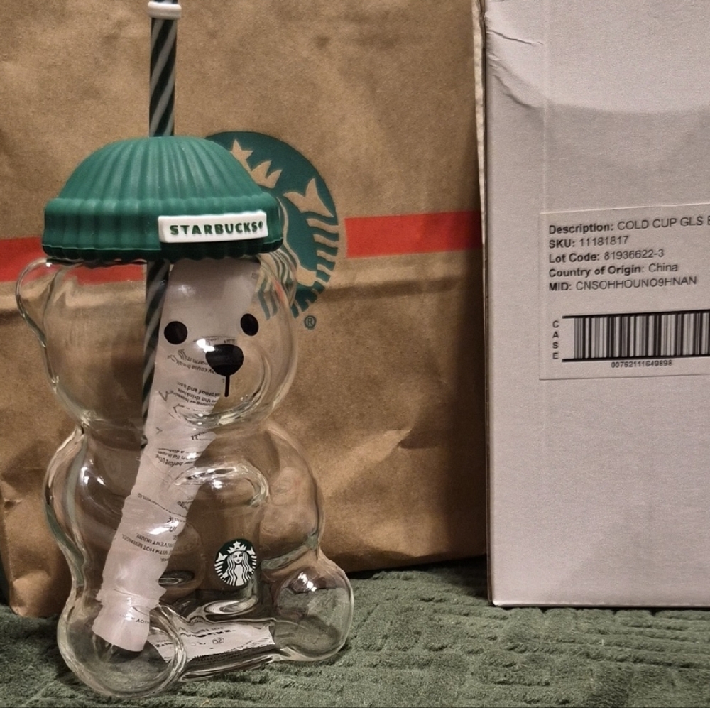 2025 Starbucks Bear Cup Glass